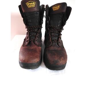 Lacrosse Quad Comfort Dry Core Waterproof BROWN Construction 483005 Boots Men 11